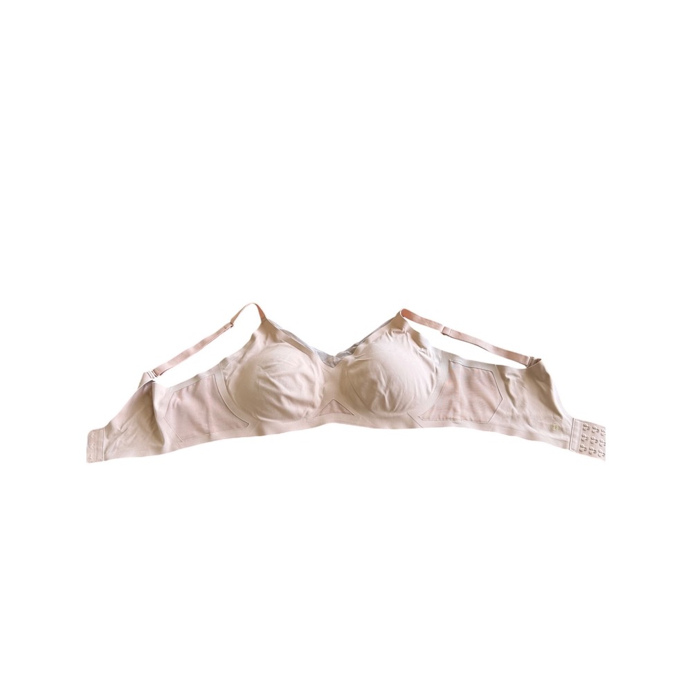 Honeylove Crossover Bra Wireless Support Sand Nude Minimalist Women Size L - Picture 5 of 8